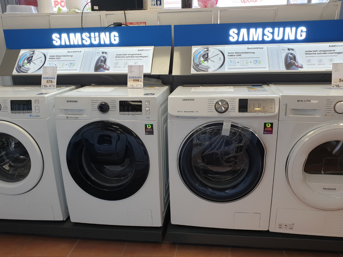 Waschmaschinen, Trockner und Kühlgeräte